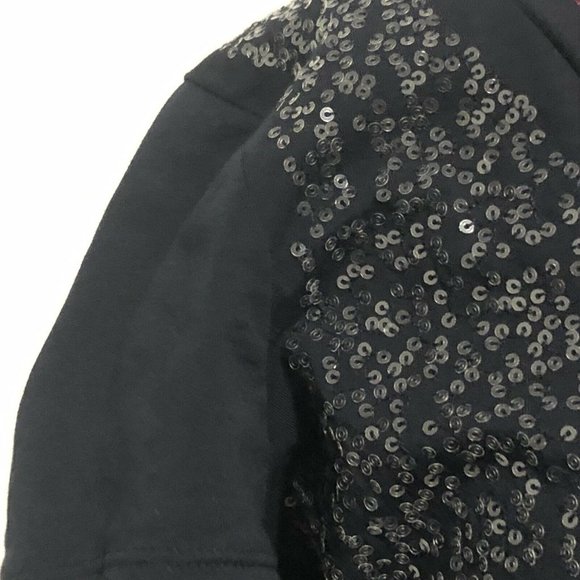 2013 Banana Republic Women's Short Sleeved Shirt Black Sequins Size Small - Picture 4 of 11